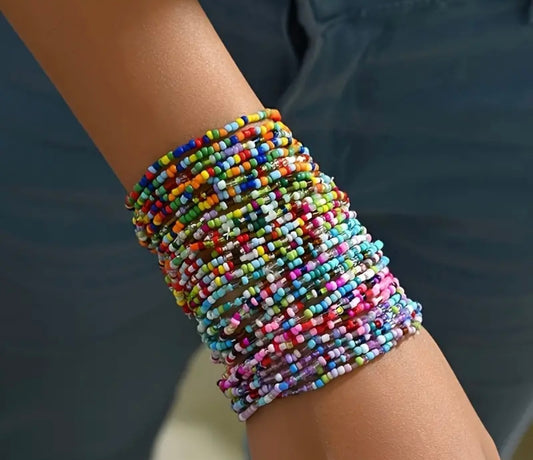 Colorful Seed Bean bracelets