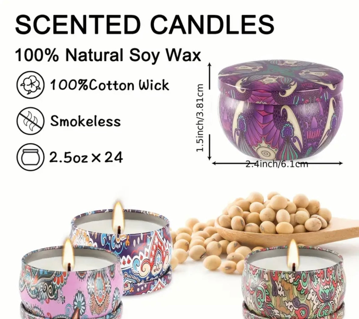 Votive Tin Candles