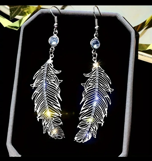 Sparkle Feather earrings