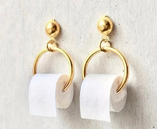 Toilet Rolls earrings