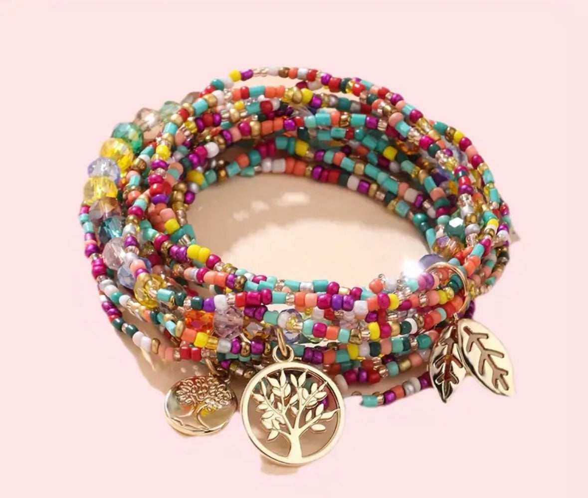 Rainbow Tree of Life bracelet