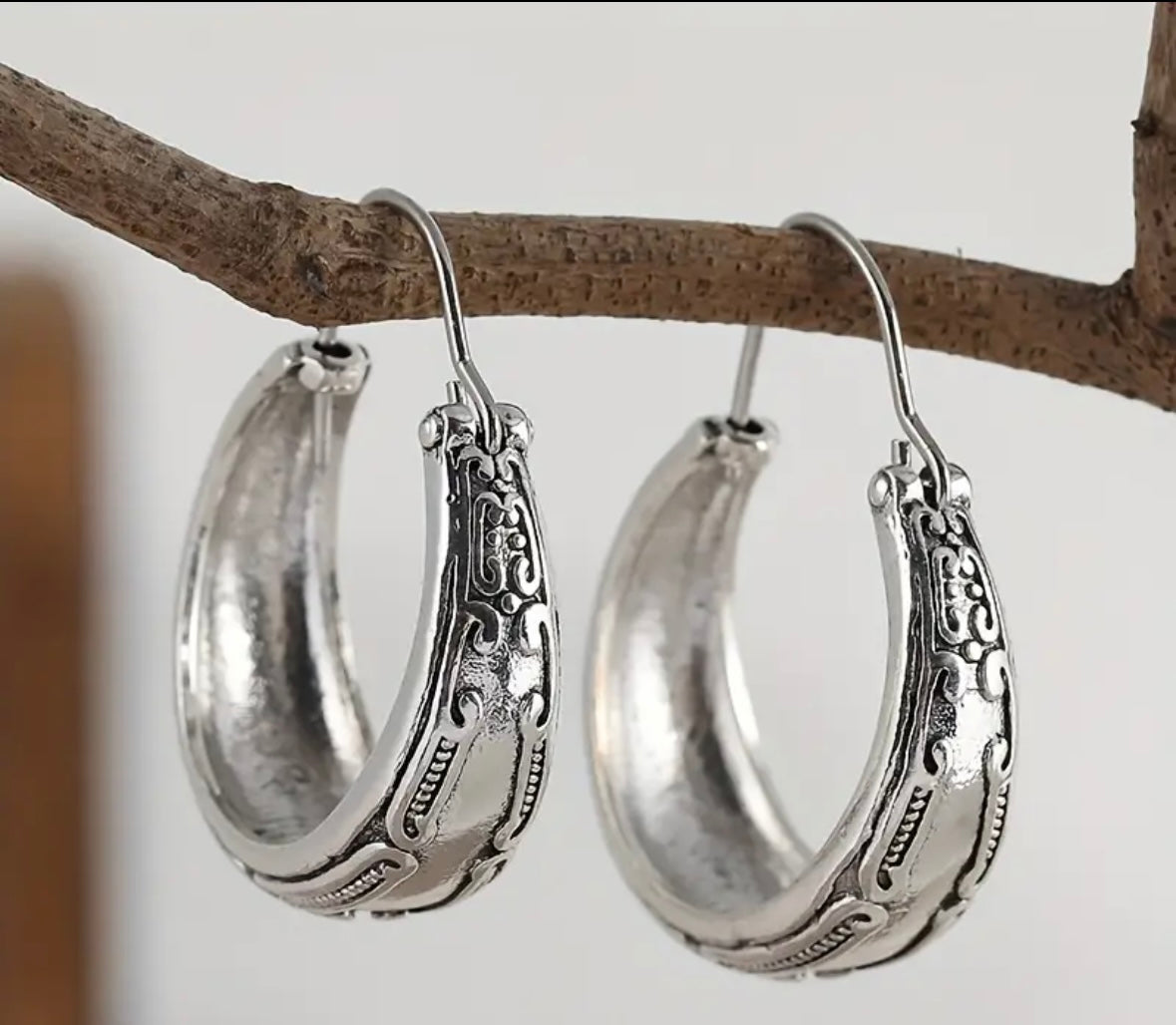 Silver Hoops