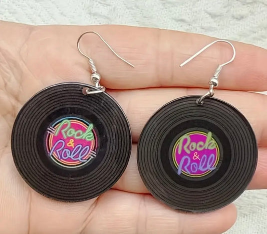 Vinyl Records earrings
