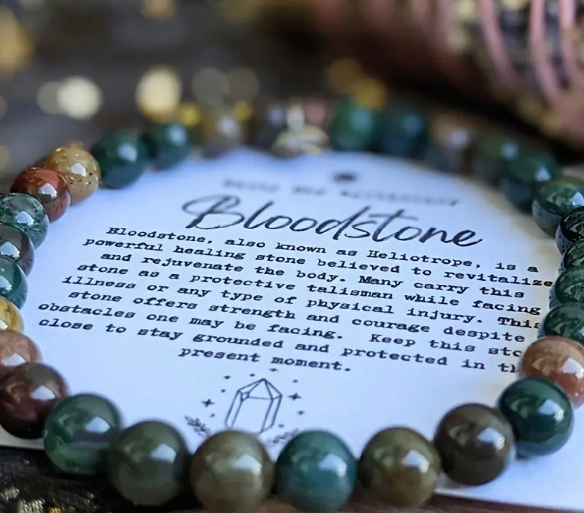 Bloodstone bracelet