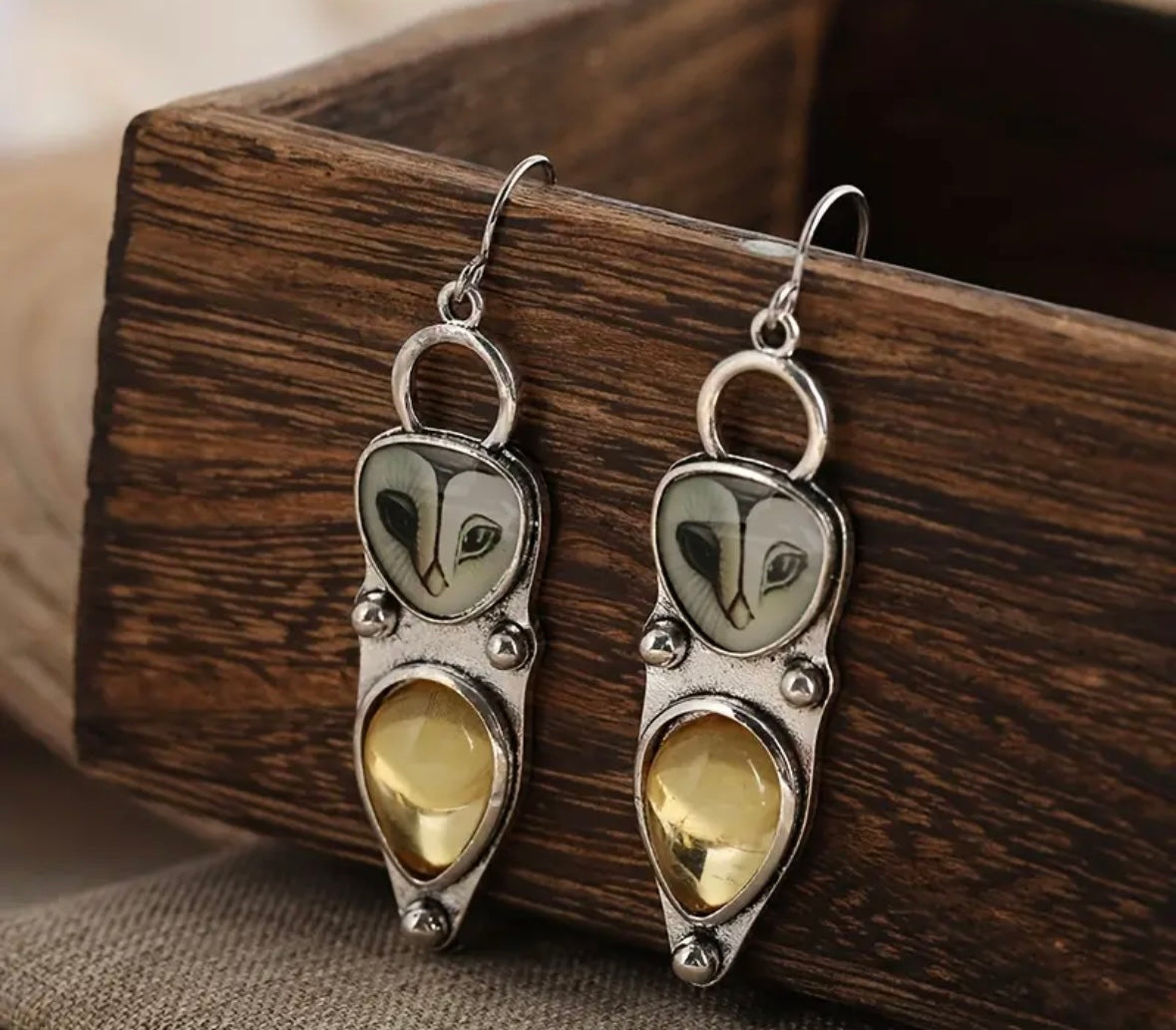 Night Owl earrings