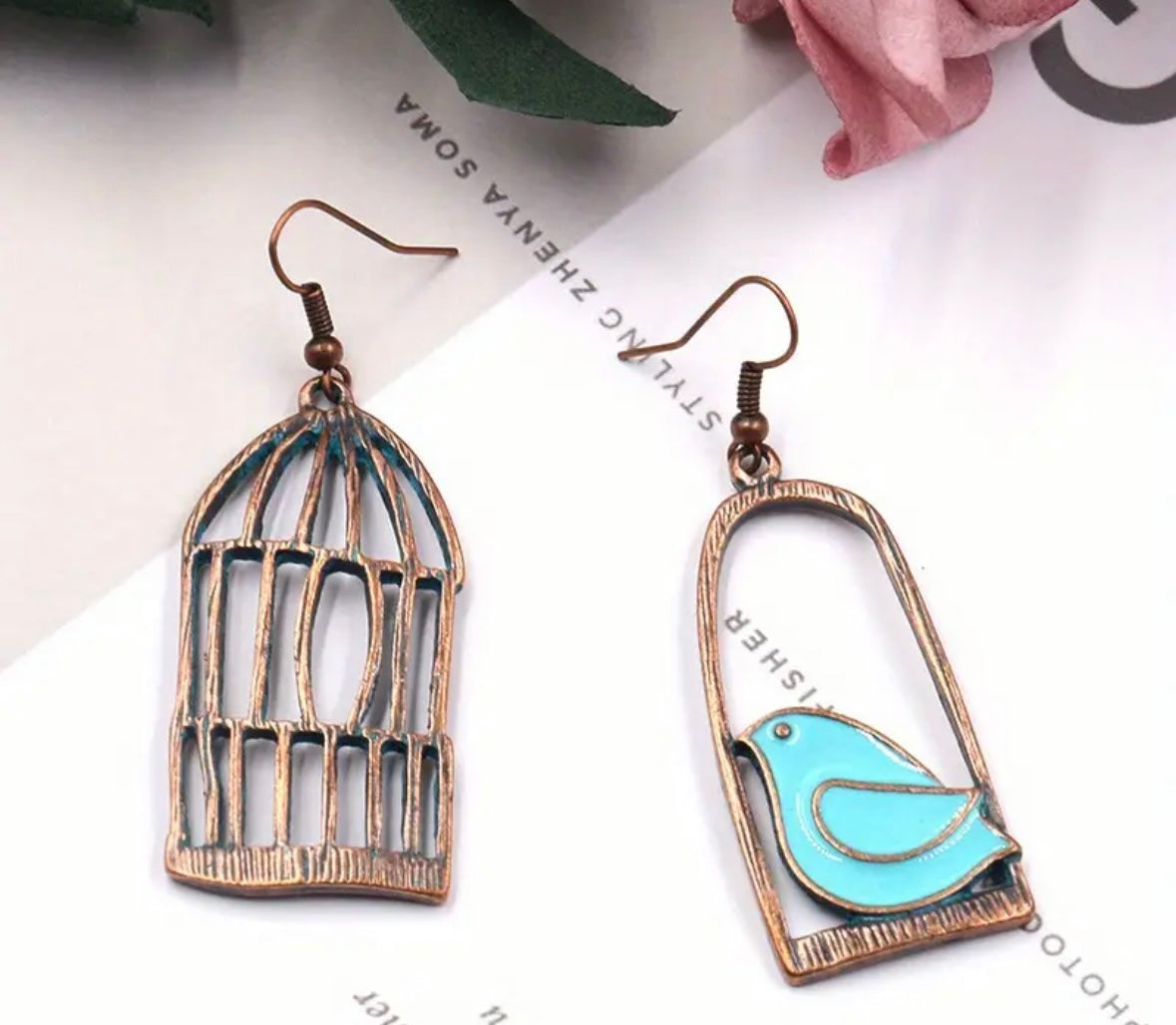 Bird Out of the Cage Earrings