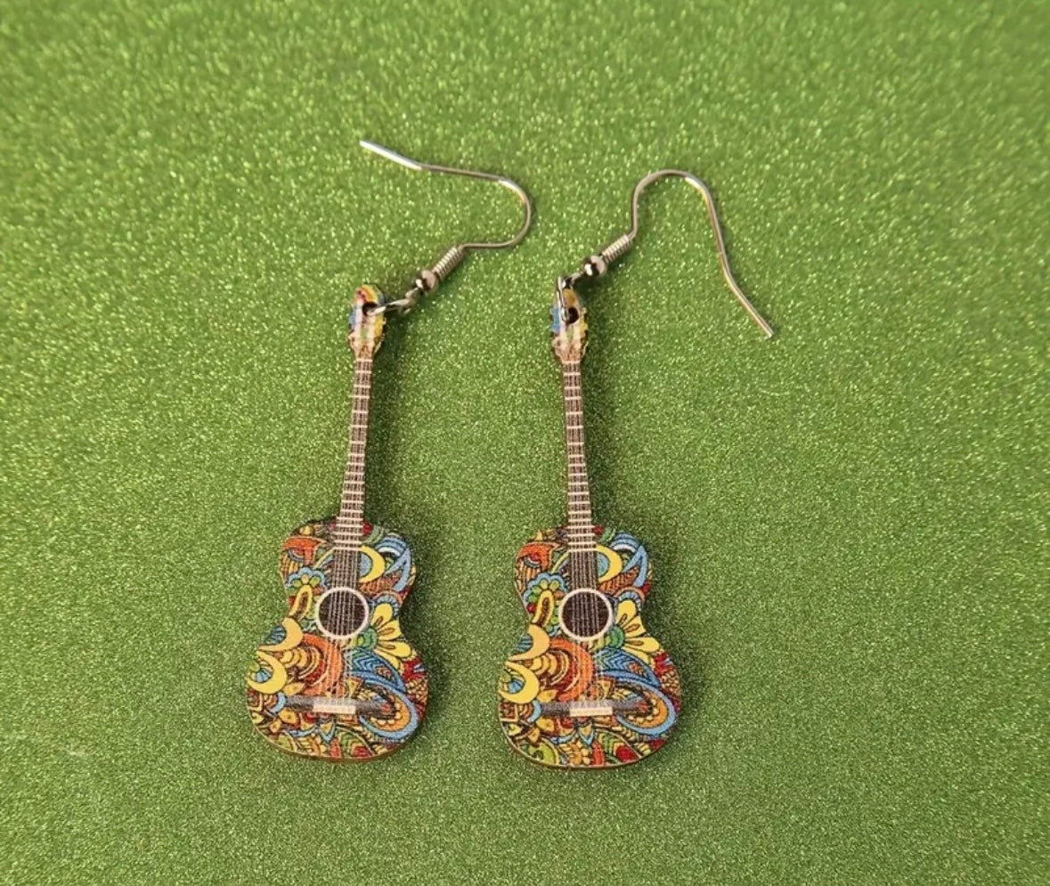 Guitar Jam Earrings