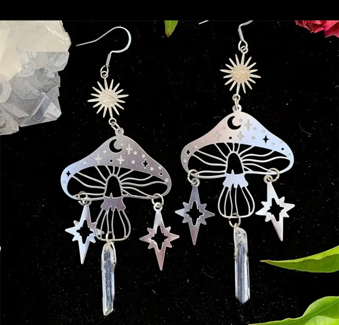 Celestial Mushroom Earrings