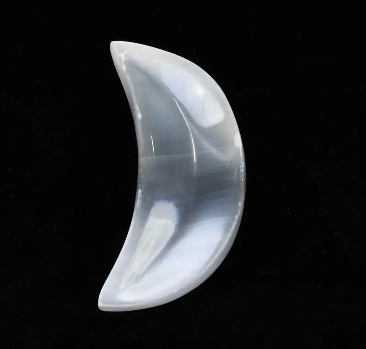 Selenite Moon Tray