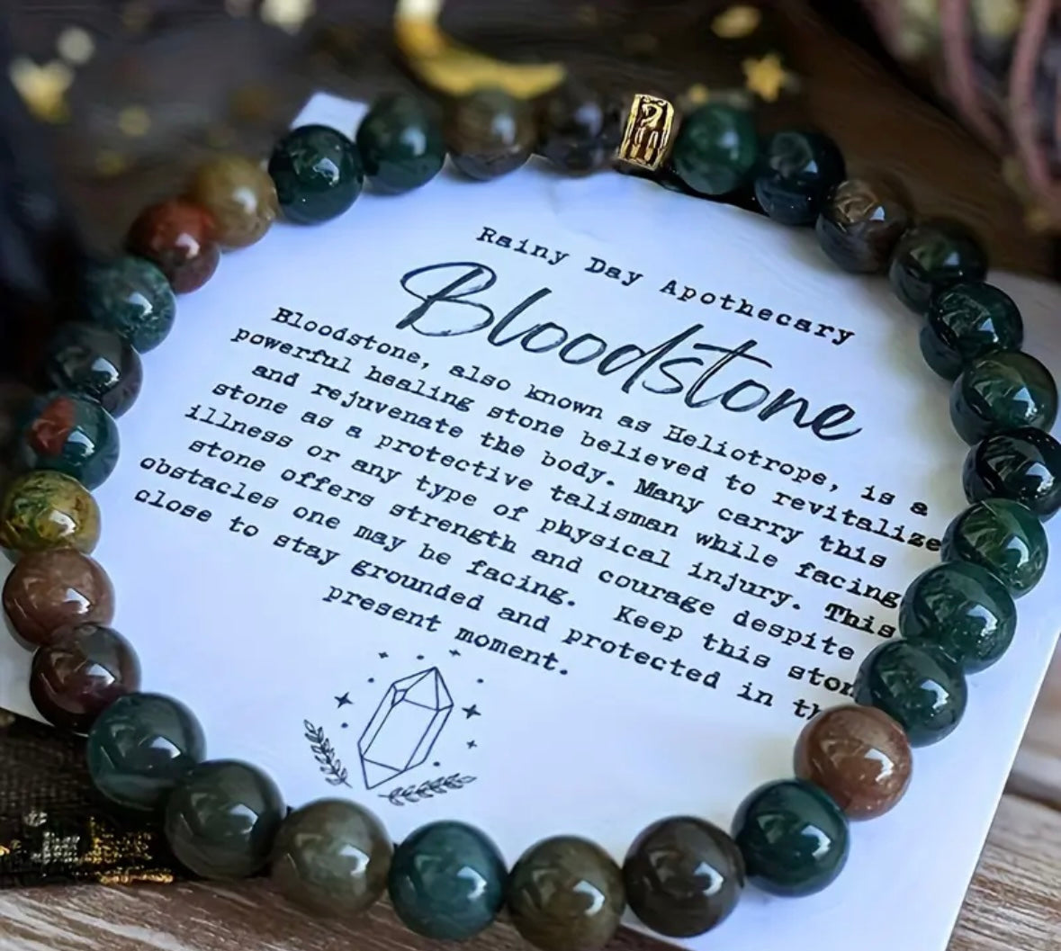 Bloodstone bracelet