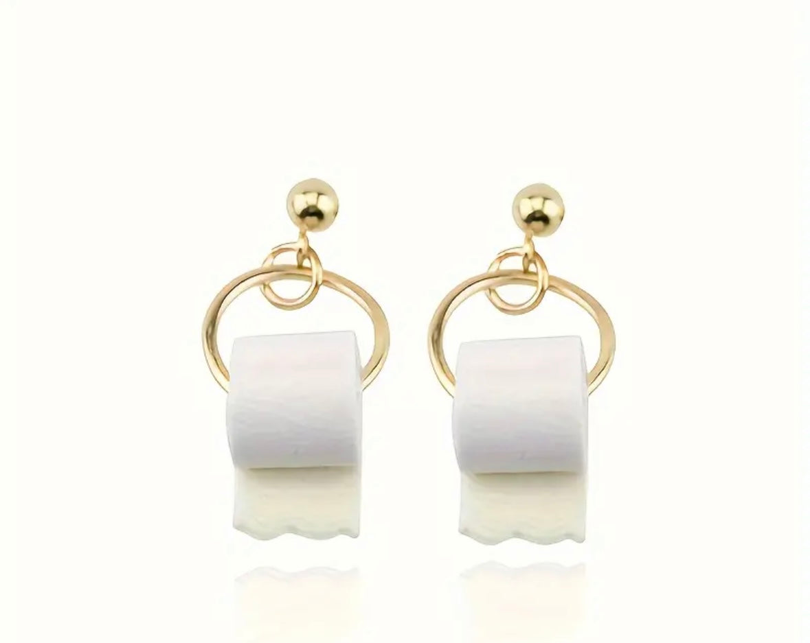 Toilet Rolls earrings