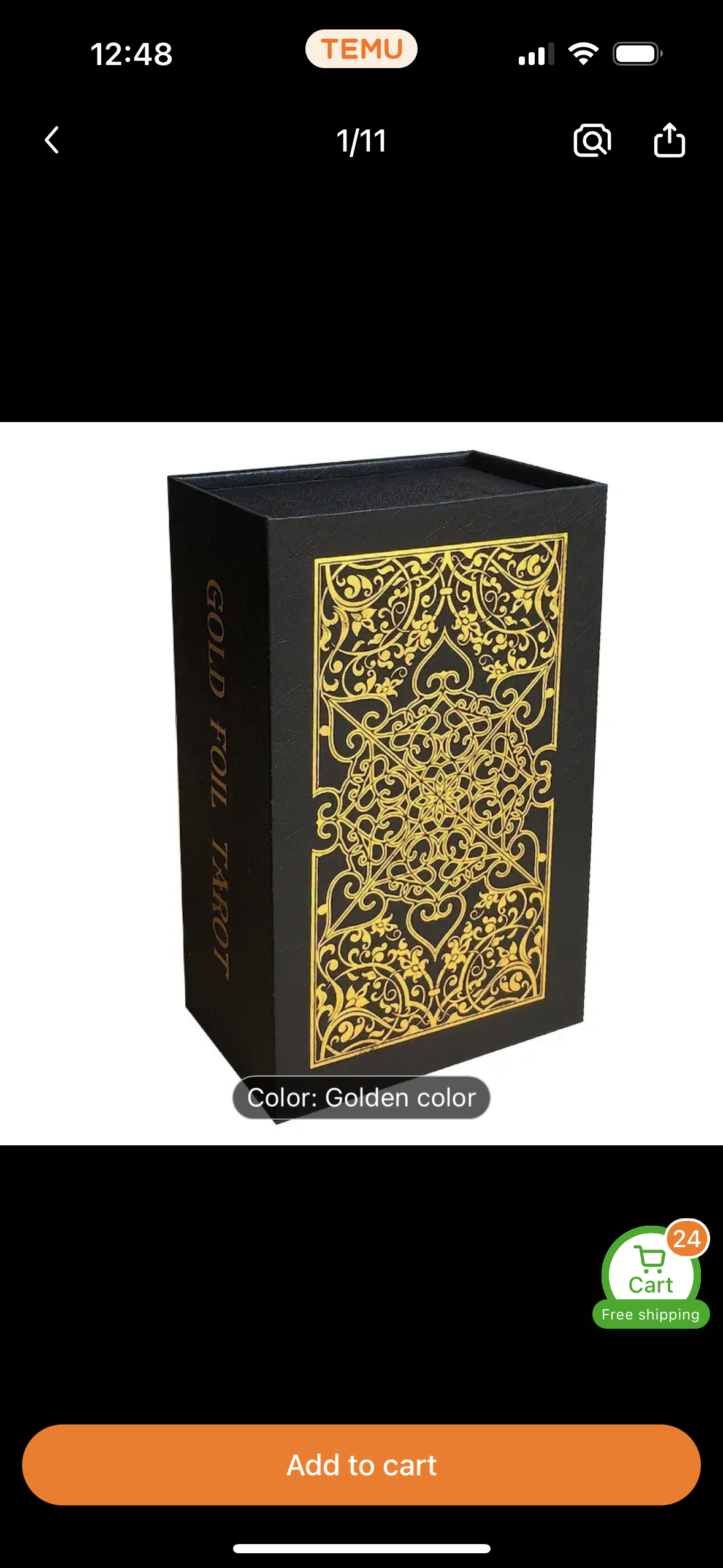 Gold Foil Rider Waite Deck