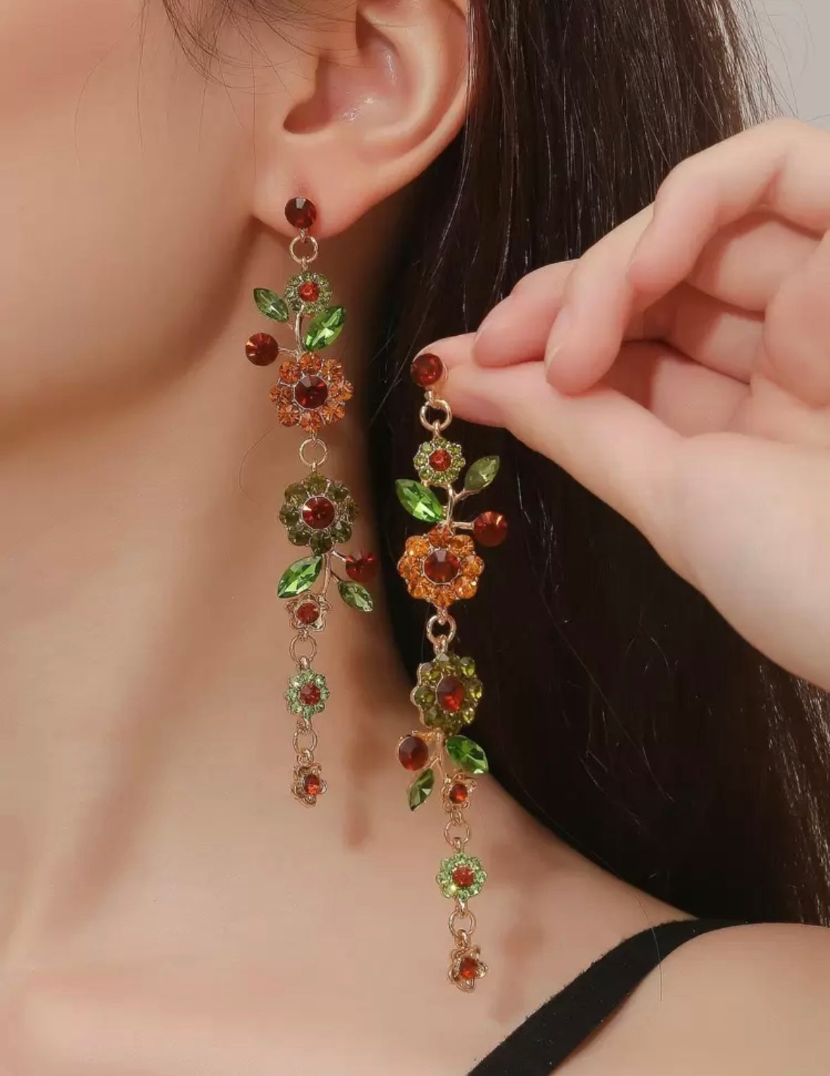 Flower Chain earrings