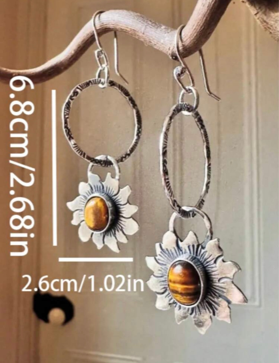 Sunflower earrings