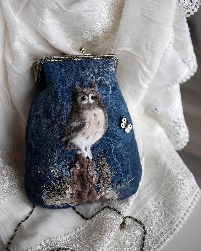 Owl Felt Bag