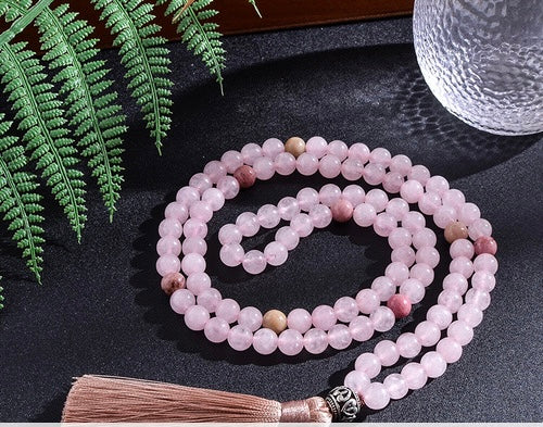 Rose Quartz Mala Beads