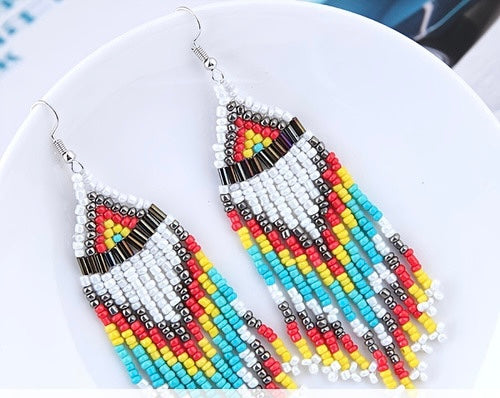 White Rainbow Earrings