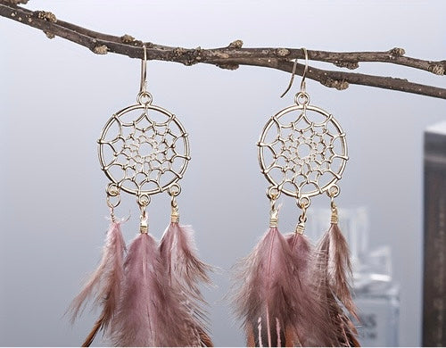 Boho Feather Earrings