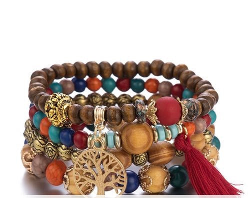 Red Tree of Life Bracelet